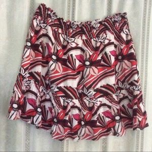 Anthropologie ruffled mini skirt size medium